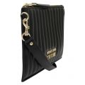 Womens Black Branded Quilted Clutch 51137 by Versace Jeans Couture from Hurleys
