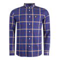 Mens Duke Blue Check Flannel L/s Shirt 33315 by Lyle & Scott from Hurleys