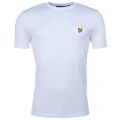 Mens White Crew S/s Tee Shirt 64954 by Lyle and Scott from Hurleys