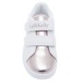 Girls White And Pink Marica Mirror Toe Trainers (24-33EUR) 25596 by Lelli Kelly from Hurleys
