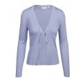 Womens Cashmere Blue Vipopsa Tie Knitted Cardigan 86385 by Vila from Hurleys