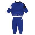 Toddler Wave Blue Branded Trim Crew Tracksuit 55920 by BOSS from Hurleys