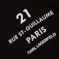 Mens Black Rue St Guillaume Sweat Top 78144 by Karl Lagerfeld from Hurleys