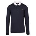 Mens Navy Rugby L/s Polo Shirt 48847 by Paul And Shark from Hurleys