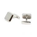 Mens Silver Jamis Square Cufflinks 51796 by BOSS from Hurleys
