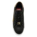 Womens Black/Gold Glitter Logo Trainers 78633 by Love Moschino from Hurleys