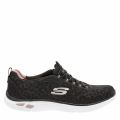 Womens Black/Rose Gold Empire DLux Spotted Trainers 40761 by Skechers from Hurleys