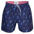 Mens Navy Gusty Printed Swim Shorts 23767 by Ted Baker from Hurleys