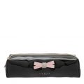 Womens Black Franai Bow Make Up Case 80240 by Ted Baker from Hurleys