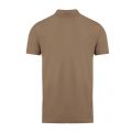 Casual Mens Khaki Passenger Slim Fit S/s Polo Shirt 51573 by BOSS from Hurleys
