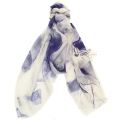 Womens Blue Floral Scarf 27213 by Armani Jeans from Hurleys