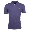 Mens Washed Grey Plain Pick Stitch S/s Polo Shirt 10796 by Lyle & Scott from Hurleys