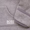 Baby Grey Branded Hooded Suit