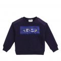 Boys Electric Blue Quilted Sweat Top 91709 by Kenzo from Hurleys