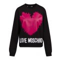 Womens Black Splash Heart Sweat Top 86571 by Love Moschino from Hurleys