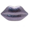 Womens Midnight Glitter Perspex Lips Clutch Bag 11848 by Lulu Guinness from Hurleys