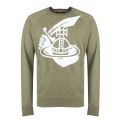 Anglomania Mens Green Classic Large Logo Sweat Top 29560 by Vivienne Westwood from Hurleys