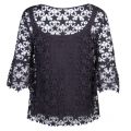 Casual Womens Dark Blue Kaloky2 Star Top 22209 by BOSS from Hurleys