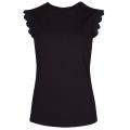 Womens Black Elliah Scallop S/s T Shirt 22734 by Ted Baker from Hurleys