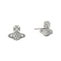 Womens Rhodium Donna Bas Relief Earrings 91221 by Vivienne Westwood from Hurleys