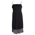 Womens Black Vividia Midi Strap Dress 23392 by Vila from Hurleys