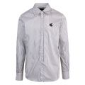 Anglomania Mens White/Navy New Lars Stripe L/s Shirt 54635 by Vivienne Westwood from Hurleys