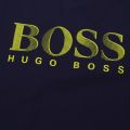 Mens Navy/Lime Beach Regular Fit S/s T Shirt 81280 by BOSS from Hurleys