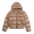 Girls Cappuccino Tilly Hooded Padded Jacket 94529 by Parajumpers from Hurleys