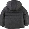 Boys Grey Blue Padded Hooded Coat 28400 by BOSS from Hurleys