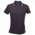 Mens Navy Extra Slim Tipped S/S Polo Shirt 61479 by Armani Jeans from Hurleys