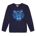 Boys Navy Iconic Tiger Sweat Top 30816 by Kenzo from Hurleys