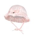 Baby Pink Gingham Bow Hat 82923 by Mayoral from Hurleys