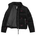 Womens Black Cord Logo Padded Jacket 80909 by Tommy Jeans from Hurleys