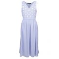 Womens Blue Dalia Embroidered Dress 9191 by French Connection from Hurleys