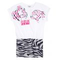 Girls White Donna Animal Dress 23632 by Kenzo from Hurleys