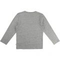 Boys Grey Marl Branded L/s T Shirt 13299 by BOSS from Hurleys