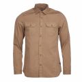 Mens Stone Henri L/s Shirt 56410 by Barbour Steve McQueen Collection from Hurleys