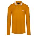 Athleisure Mens Gold Plisy L/s Polo Shirt 38740 by BOSS from Hurleys