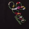 Womens Black Embroidered Logo S/s T Shirt 39437 by Love Moschino from Hurleys