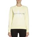 Womens Mimosa Yellow Dyed Monogram Crew Sweat Top 56198 by Calvin Klein from Hurleys