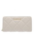 Womens Ecru Ocarina Quilted Zip Around Purse 53853 by Valentino from Hurleys