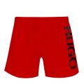 Mens Red Abas Logo Swim Shorts 83997 by HUGO from Hurleys