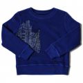Boys Blue Graphic Print Crew Sweat Top 14625 by C.P. Company Undersixteen from Hurleys