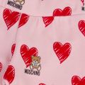 Baby Rose Toy Heart Print Leggings 47272 by Moschino from Hurleys
