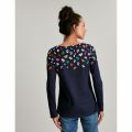 Womens Navy Harbour Leopard Print Top 111299 by Joules from Hurleys