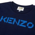 Boys Navy Basic Colour Logo S/s T Shirt 90235 by Kenzo from Hurleys