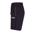 Mens Dark Blue Balance Pima Sweat Shorts 89112 by BOSS from Hurleys