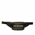 Womens Black Quilt Studs Bumbag 75169 by Love Moschino from Hurleys