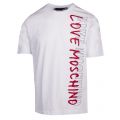 Mens Optical White Large Logo Regular Fit S/s T Shirt 39391 by Love Moschino from Hurleys
