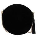 Womens Black Velvet Carillon Circle Crossbody Bag 78113 by Valentino from Hurleys